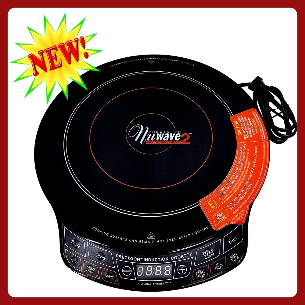 NuWave PIC 2 Induction Cooktop 30141 CR 1300W Digital Precision Black NEW